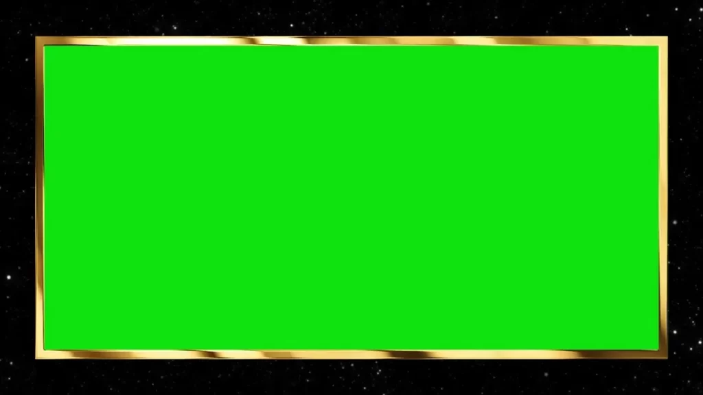 black border green screen
