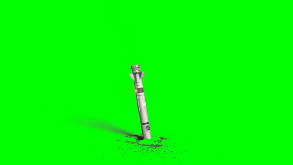 Missile launch green Screen
