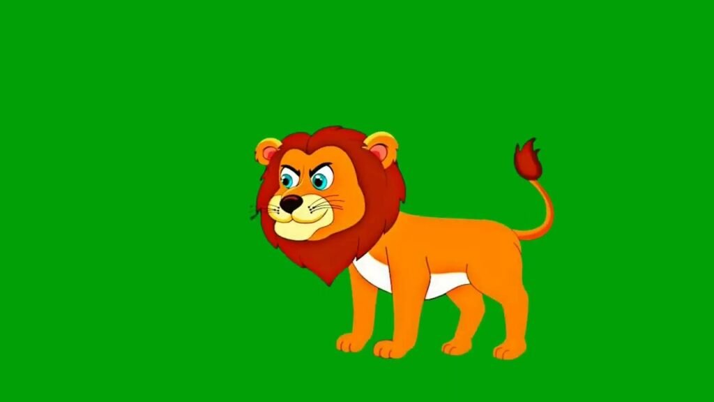 Lion green screen GIF
