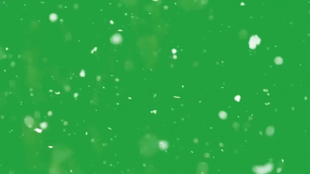 Snow Falling Transparent Background Video